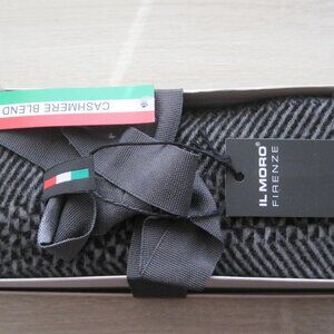 IL MORO FIRENZE Cashmere Blend Plaid Scarf Made in Italy